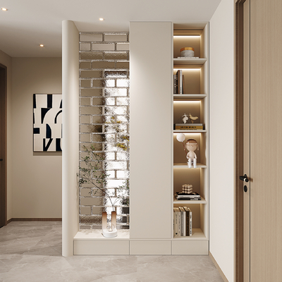 Cream Style partition cabinet