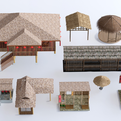 New Chinese-style thatched hut