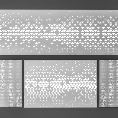 Perforated plate aluminum veneer