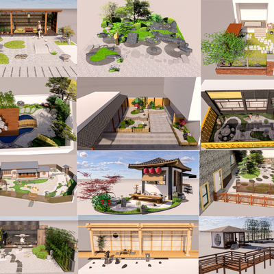 Japanese Zen Courtyard