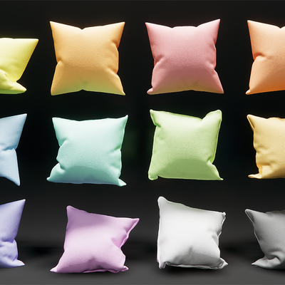 Modern solid color pillow