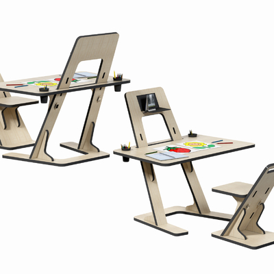 Modern Children's Easel Desk Chair