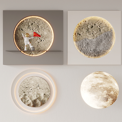 Moon wall lamp