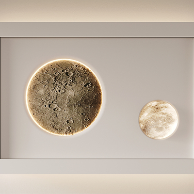 Moon wall lamp