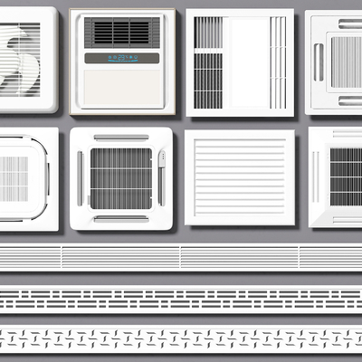 Air conditioning outlet exhaust exhaust fan