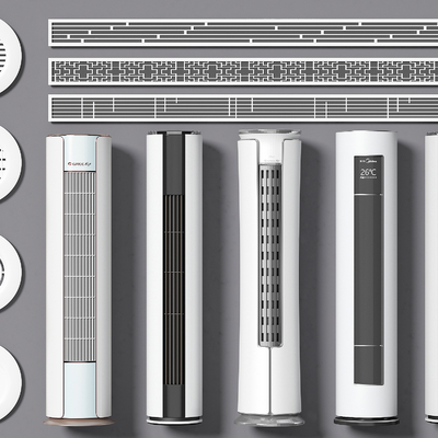 Air conditioning outlet exhaust fan