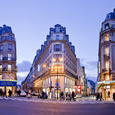 Night view of foreign street