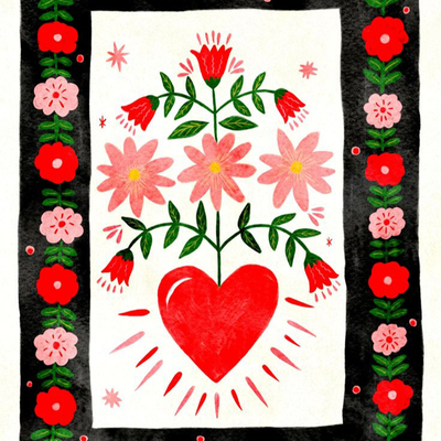 flower decorative painting