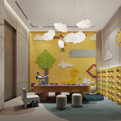 Modern Children's Entertainment Room