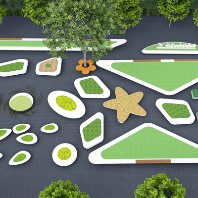 Landscape Tree Pool Planting Pool Flower Pool Seat