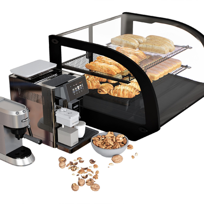 cake cabinet coffee machine grinder