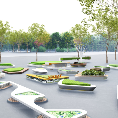 Landscape Tree Pool Planting Pool Flower Pool Seat