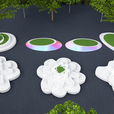 Landscape Tree Pool Planting Pool Flower Pool Seat