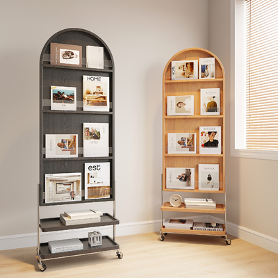 Magazine shelf bookshelf