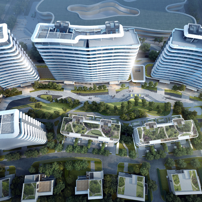 Appearance of Shanghai Zhangjiang International Residential Building