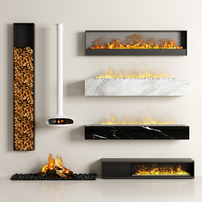 Electronic fireplace Modern fireplace