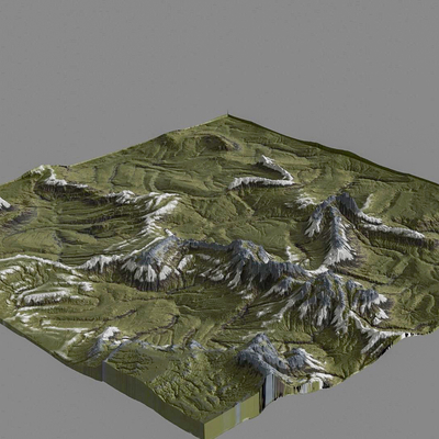 landscape mountain terrain micro terrain