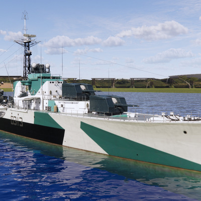 military equipment destroyer