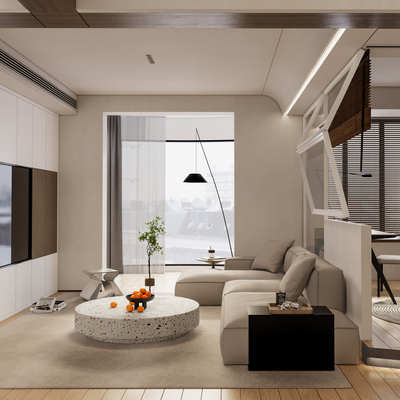 Modern living room study