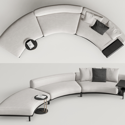 Curved sofa Special-shaped sofa