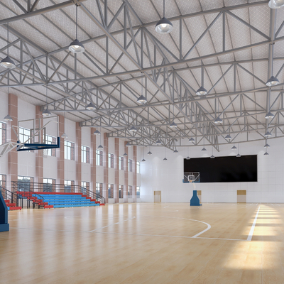 modern basketball stadium