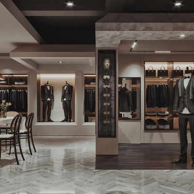 Modern Men's Clothing Store Custom Suit Shop