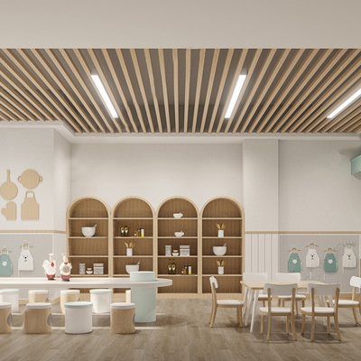 Modern Kindergarten Children's Kitchen