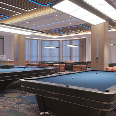 modern billiard hall