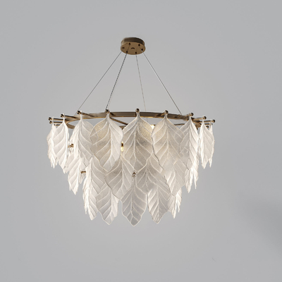 French chandelier tree leaf lamp