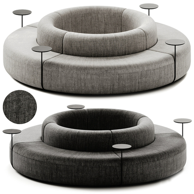 Round public sofa