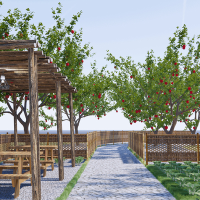 Modern Orchard Landscape