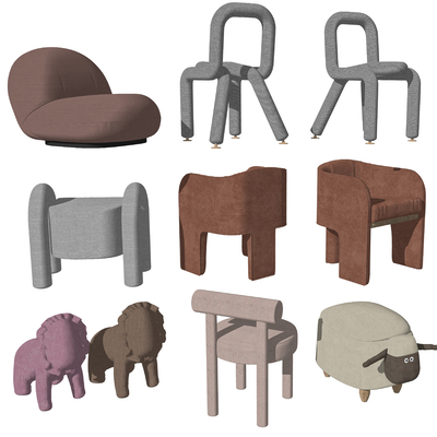 Nordic Children's Chair Animal Low Stool