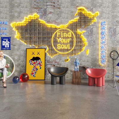 Industrial wind beauty Chen net red clock wall