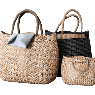 Bags Handbag Bamboo Woven Bag Knitted Bag