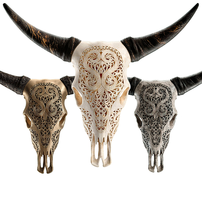 Bone sheep head ornament wall ornament