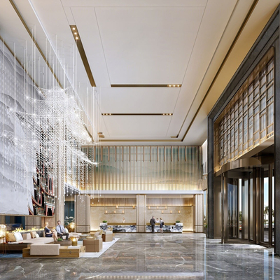 Modern Hotel Lobby