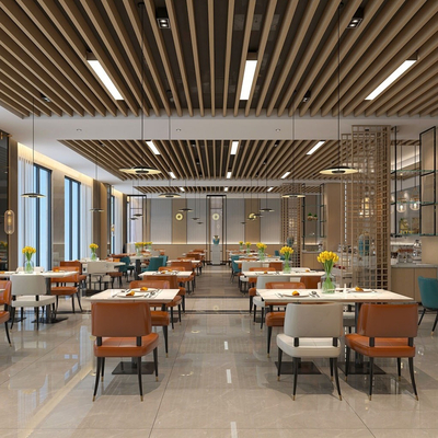 Modern buffet restaurant