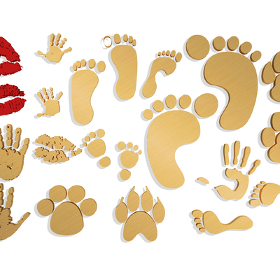 Modern Footprint Wall Decoration