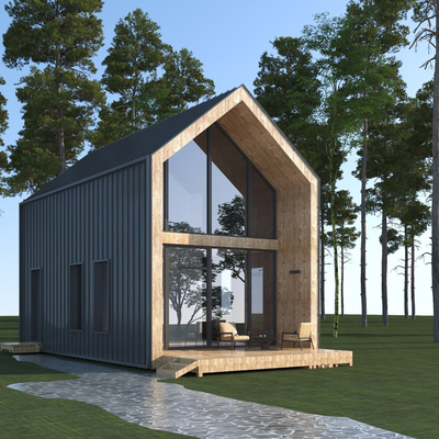 Modern Forest Wooden House