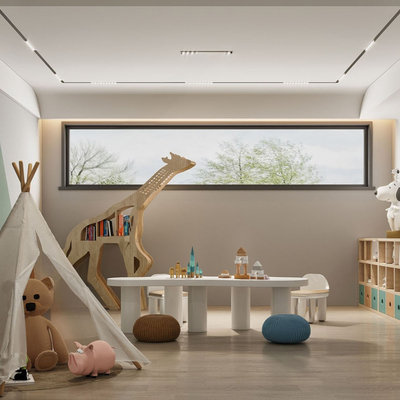 Modern children's toy room