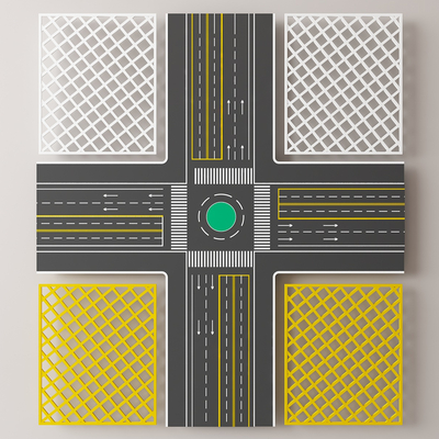 Road surface Zebra crossing network line road