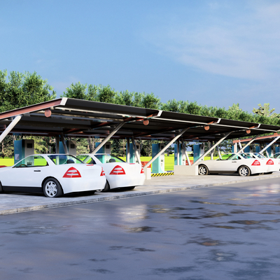 Car charging pile electric car parking shed