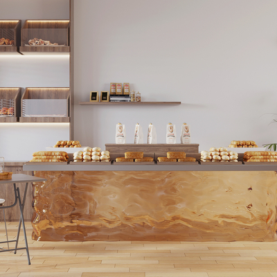 cake display table bread cabinet