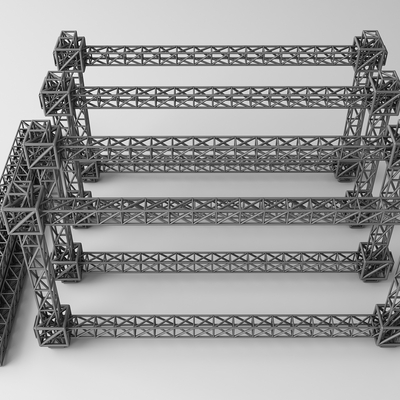 Scaffolding stage truss lighting rack