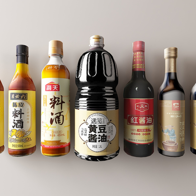 Kitchen seasoning soy sauce cooking wine raw smoked old smoked