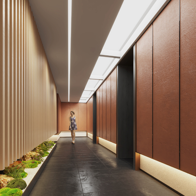 New Chinese Office Corridor