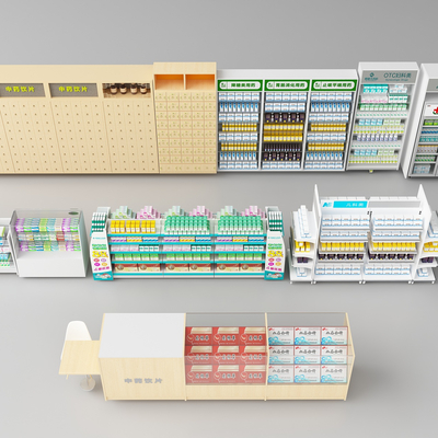 Pharmacy shelf Chinese medicine cabinet Pharmacy container