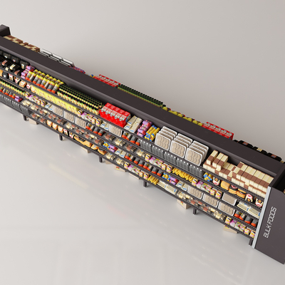 shelf supermarket display rack snack cabinet