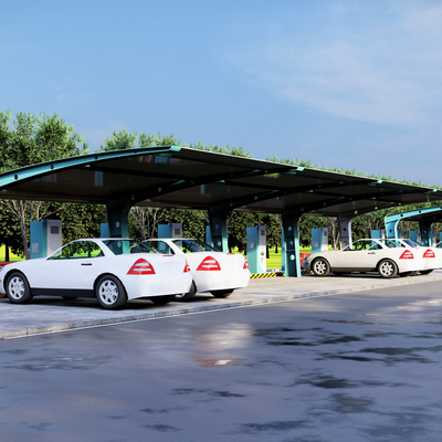 Car charging pile electric car parking shed