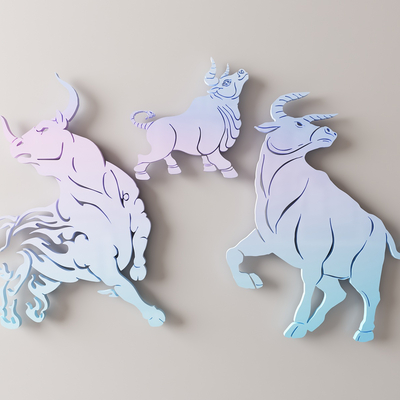 Wall decoration pendant bull wall decoration